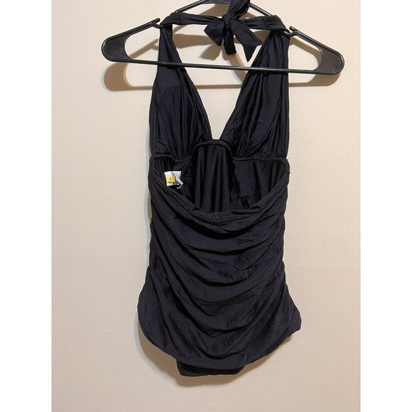 St.  JOHN women's black tie-up swimsuit Size 6 - Picture 3 of 8
